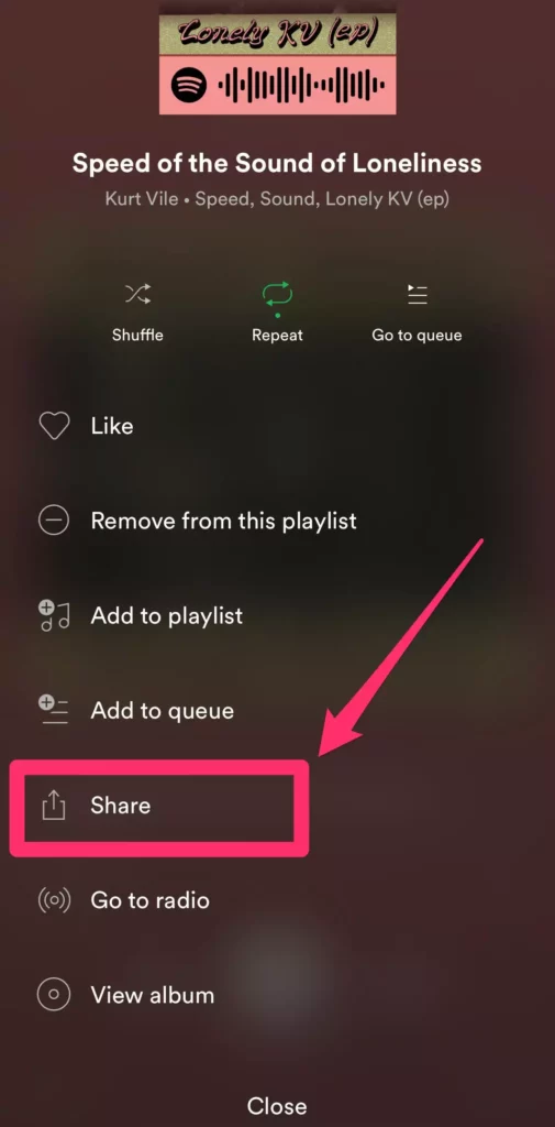 How to share spotify song on Instagram story2