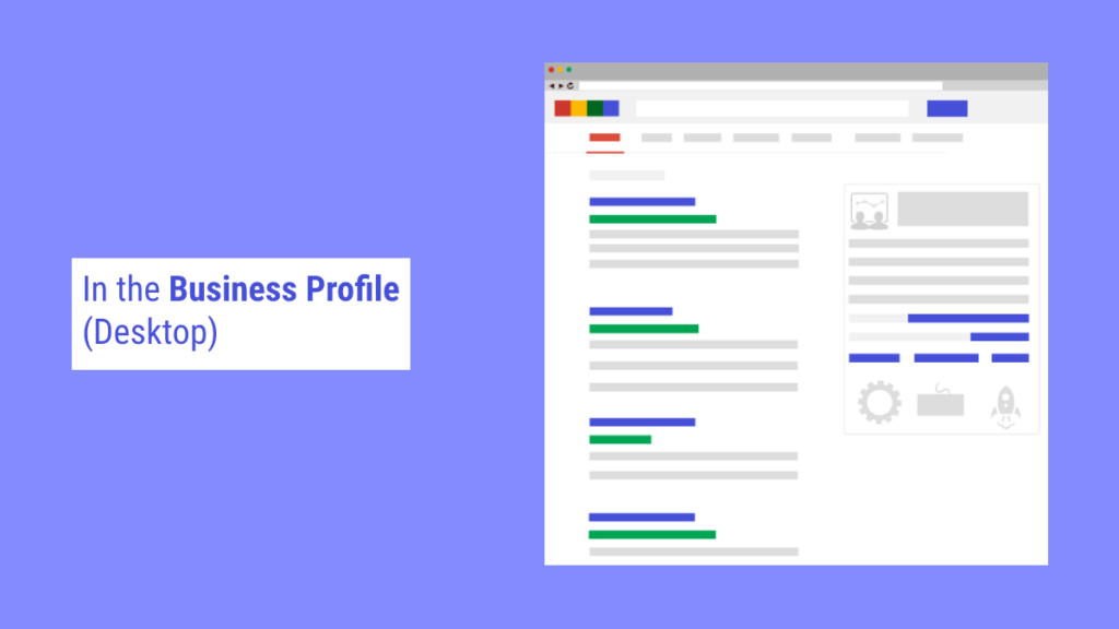 Google My Business posts - desktop