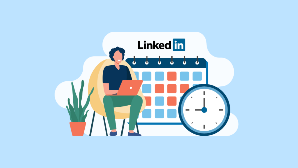 how to post on LinkedIn - post at best times