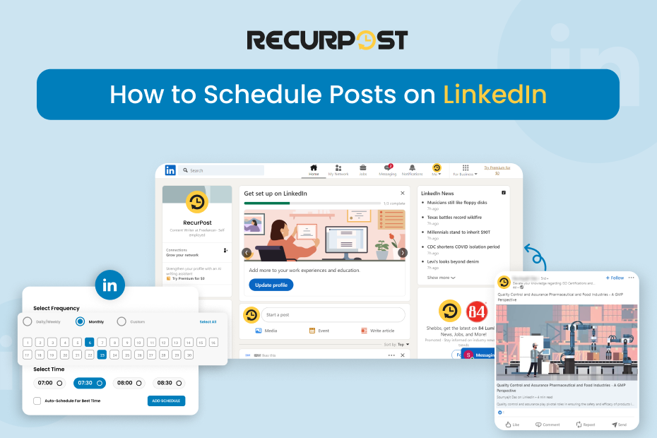 How to Schedule Posts on LinkedIn