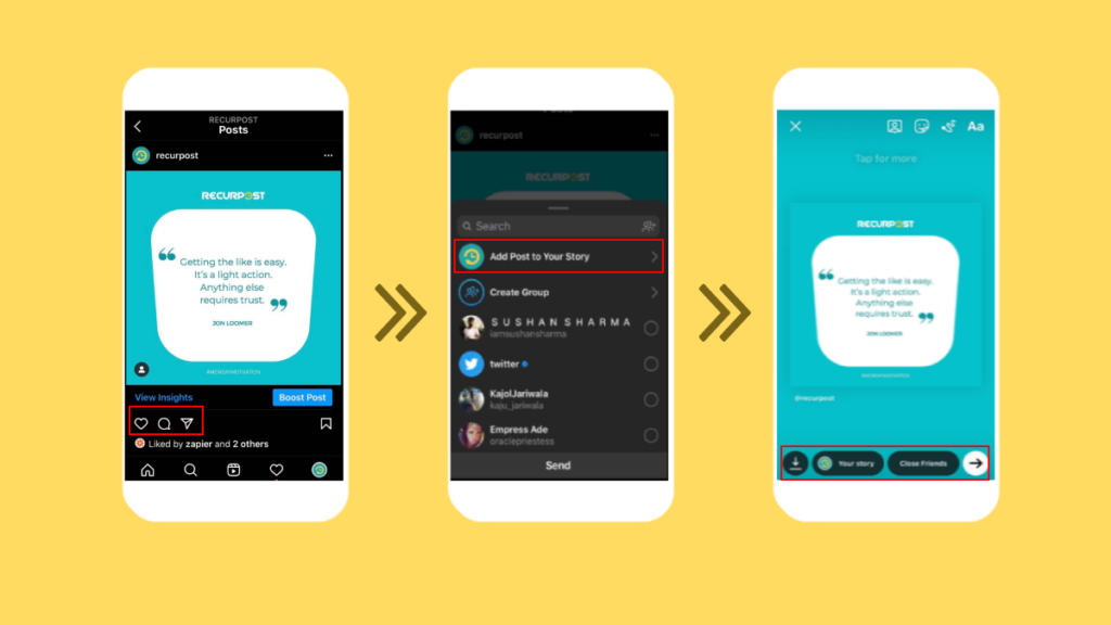 How to Share a post on Instagram - add to Insta story