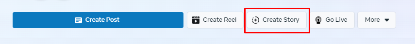create a story on meta business suite