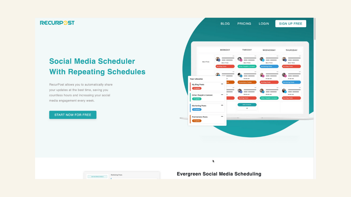 Social Media Tools for Musicians | RecurPost best social media scheduling tool