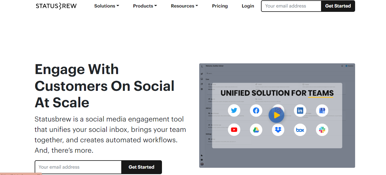 Social media scheduling - Statusbrew