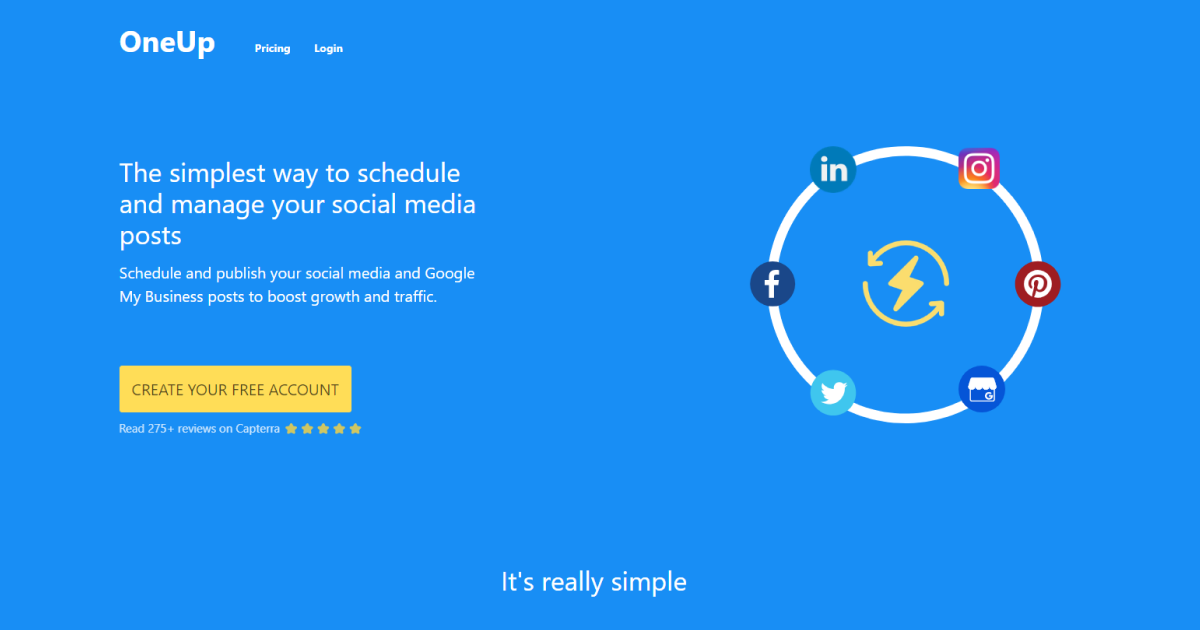 SocialReport alternatives- Oneup