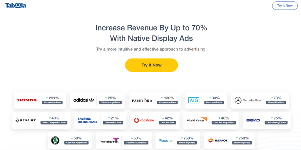 Taboola- Marketing agency tools