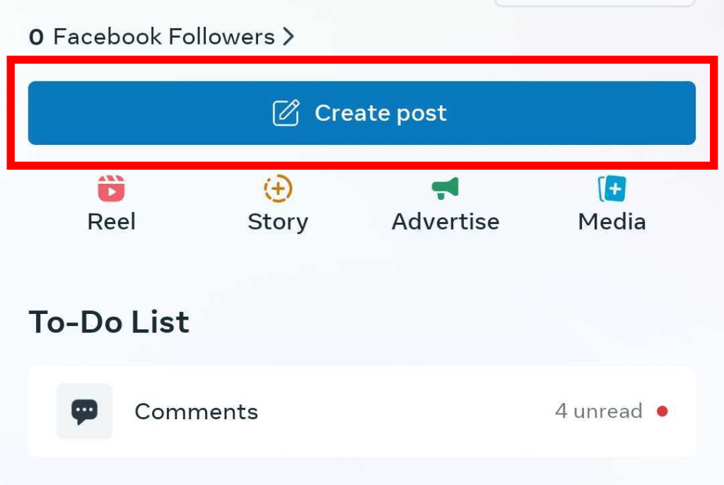 create post on facebook app