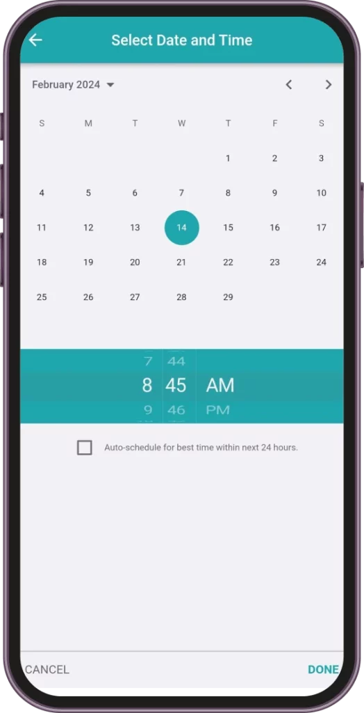 schedule tweet on mobile